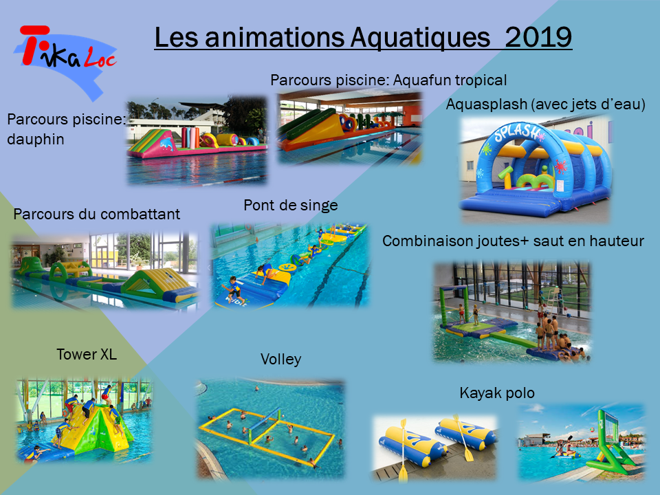Animations aquatiques 2019